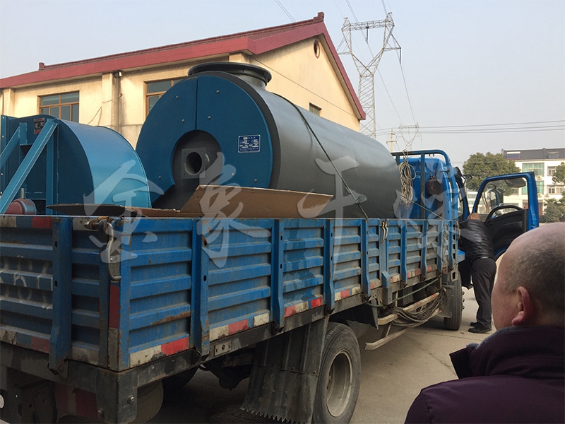 Gas fuel hot air stove